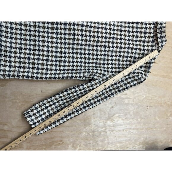 VTG Jessica Scott Emporium 80s Career Tweed Wool Blazer Plaid Pencil Skirt 14 M - Picture 8 of 15